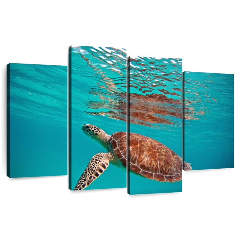 Brampt Floating Sea Turtle, 22" H x 36" W