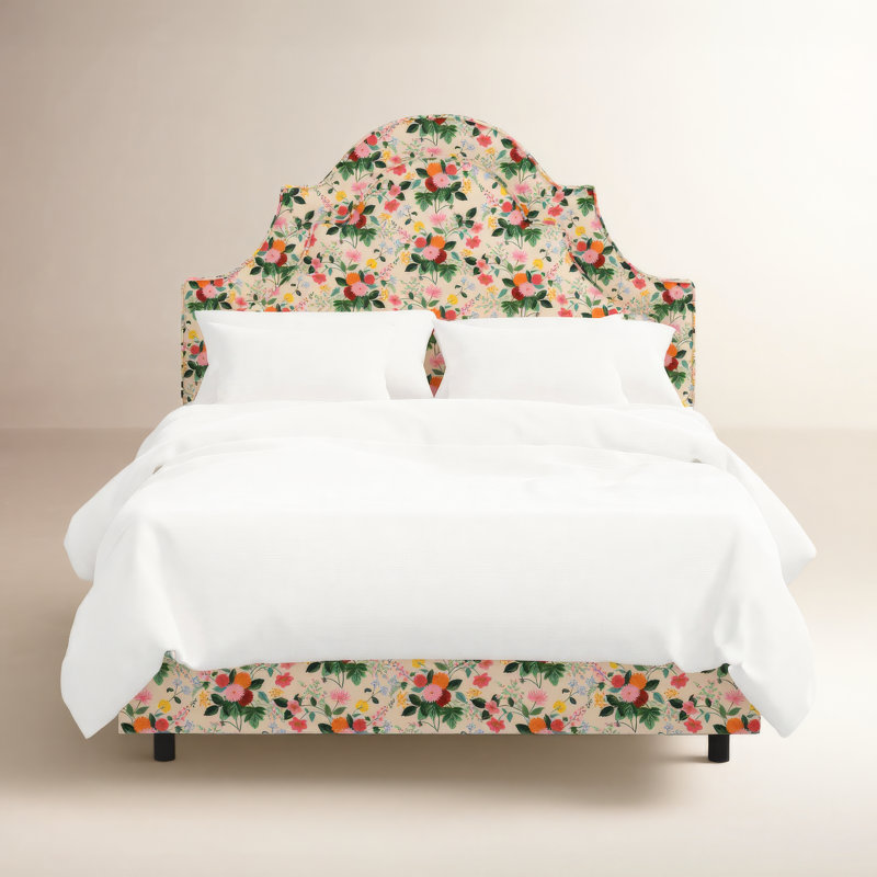 Marion Bed In Dahlia Multi, Queen, Dahlia Multi