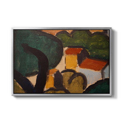 Landscape with Trees and Houses, c. 1905-Henri Matisse-Framed Gallery Wrapped Canvas