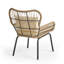 Fauteuil club en acier, fauteuil contemporain