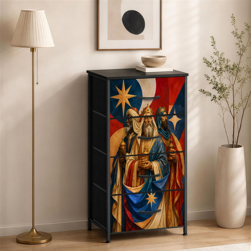 Commode à 4 tiroirs pour la chambre à coucher Three Wise