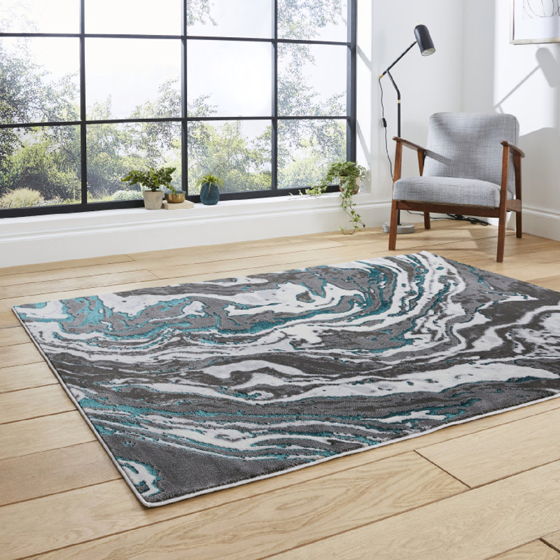 Chessman area rug Machine Woven Rectangle Grey, Rectangle 200 x 290cm