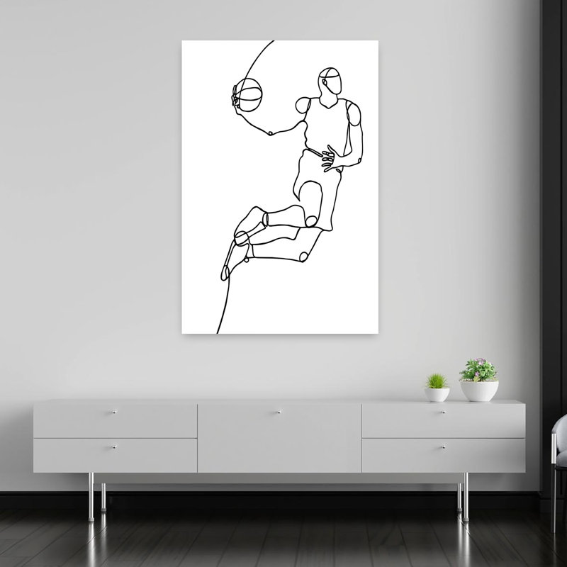 Dunk, art contemporain abstrait, H 60 po x l 40 po