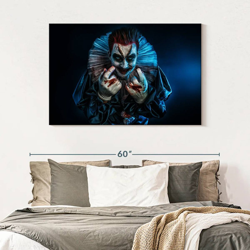 Devil Clown, 32" H x 48" W
