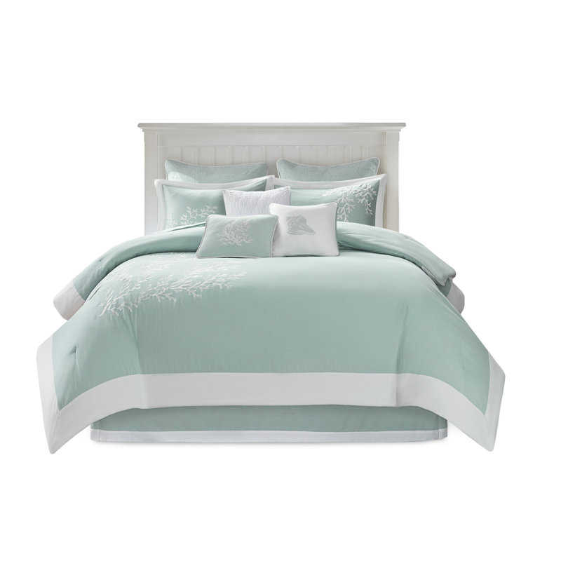 Édredon surdimensionné en coton pour grand avec détails corail et ornement intérieur 100%
