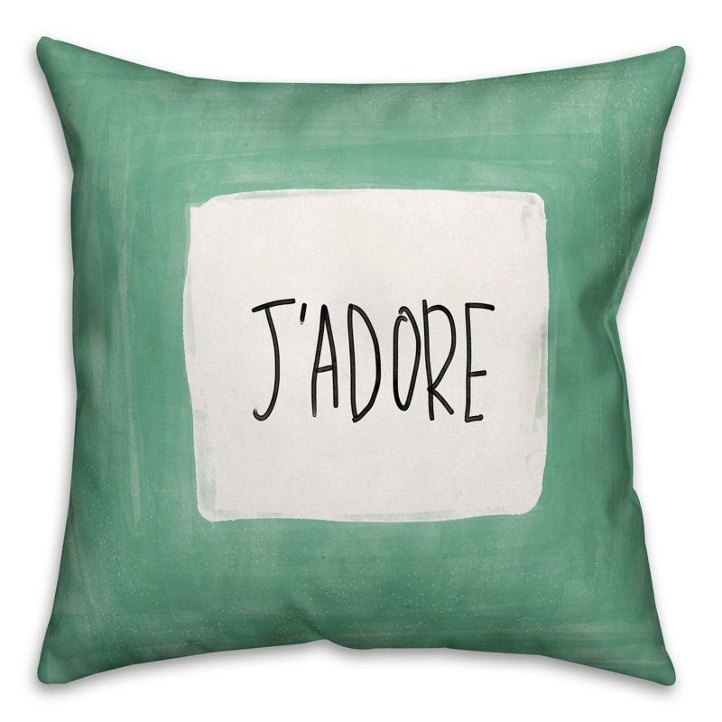 J'Adore J'Adore Throw Pillow