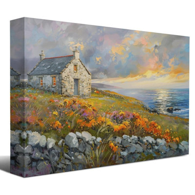 Art mural encadré 20 "x 30" avec cadre en bois, prêt à être accroché