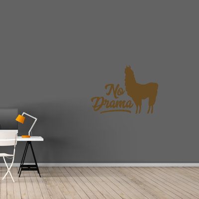 Décalcomanie murale llama anti-fiction