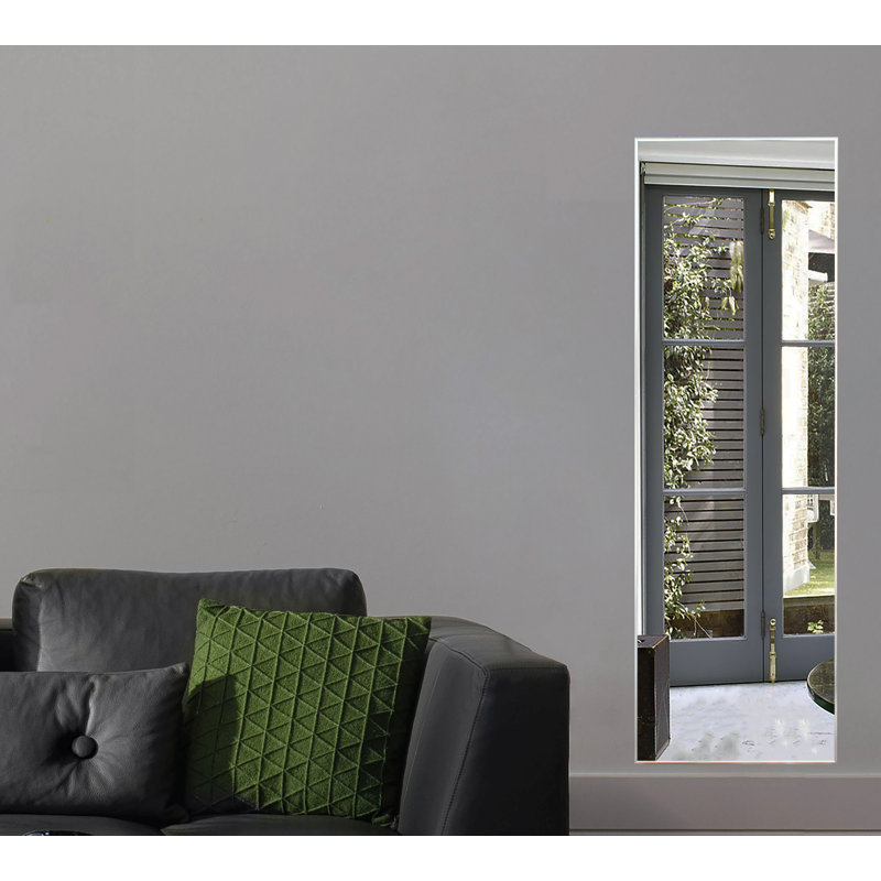 Derosier Metal Flat Wall Mirror, 60" H x 25" W