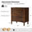 Gillianne 26"W 3-Drawer Curved Silhouette End Table with Built-in Charging Station and Simple Assembly Set of 2-1181300088