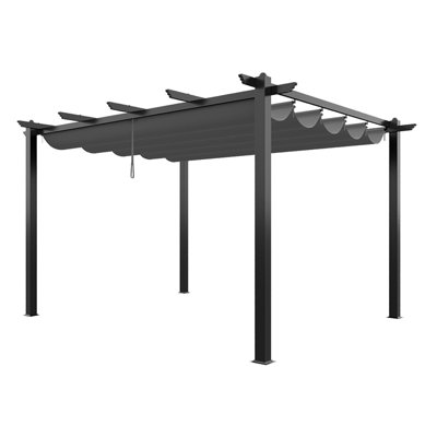 13ft Aluminium Pergola with Retractable Roof