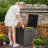 35 Gallon Lockable Storage Box Multi-Purpose Waterproof Outdoor Seat-111844908
