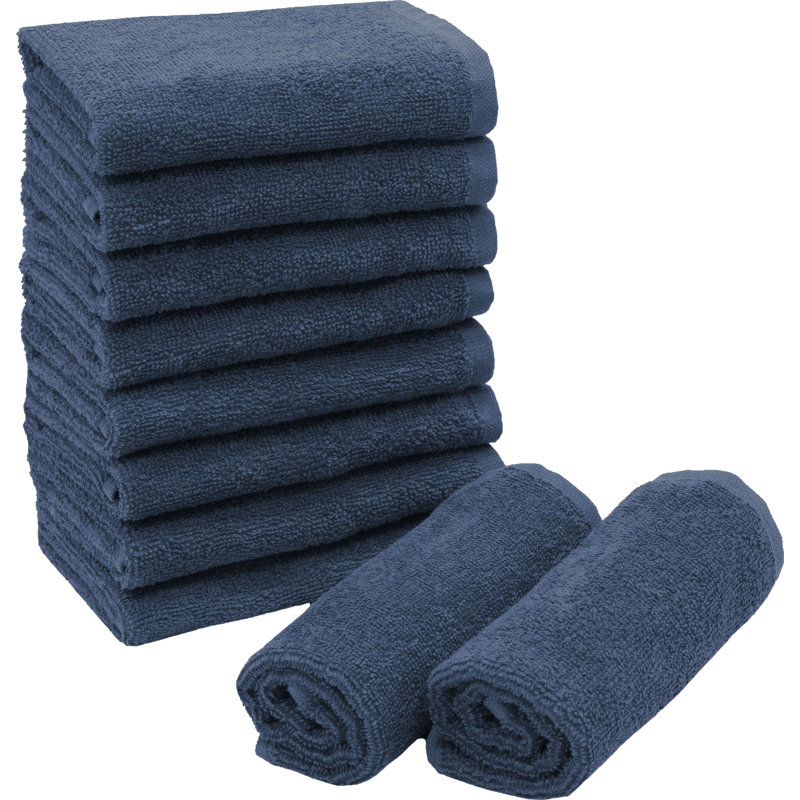 Midweight Bath Towel, Navy Blue