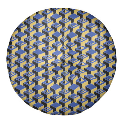 Classic Skyscrapers Pattern Floor Pillow