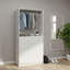Garde-robe 32 po à quatre tiroirs en bois blanc