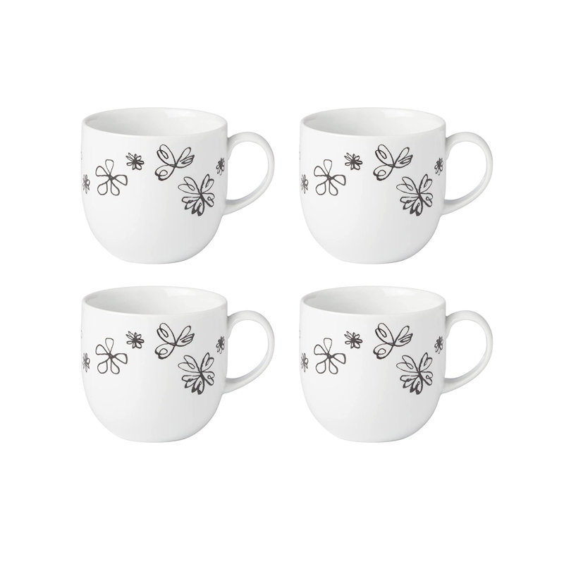 Garden Doodle Porcelain Coffee Mug