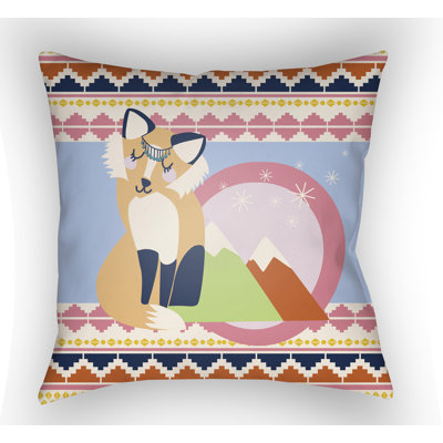 Littles Fox Throw Pillow