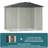 8 ft. Wx 6 ft. D Outdoor Metal Storage Shed-88165521