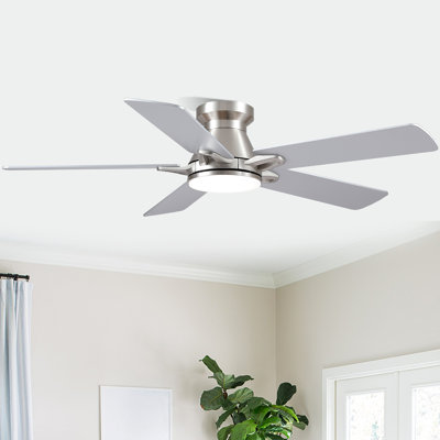 52" 5-blade Ceiling Fan with LED Light Kit and Remote Control