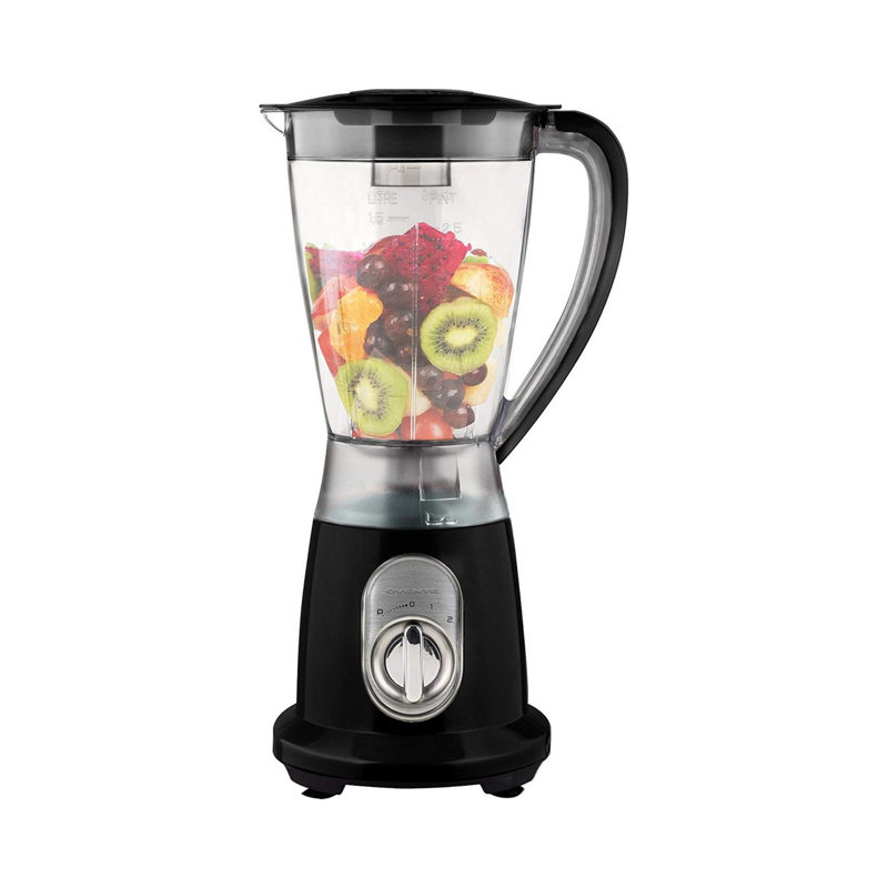 Ovente 2 Speed Countertop Blender, Black