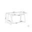 Hannwacker Glass Top Metal Base Dining Table