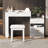 3-In-1 Makeup Vanity Desk With Flip-Top Mirror, Led Lighting, Adjustable Length Ample Drawers - Stylish Multi-Functional Dressing Table For Home, White-1207337674