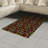 Floral High Density Long Fiber Poly Threads Decorative Area Rug Carpet-42029161