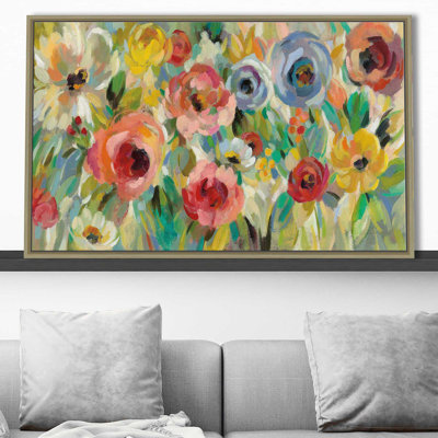 " Vivid Coral Floral I "