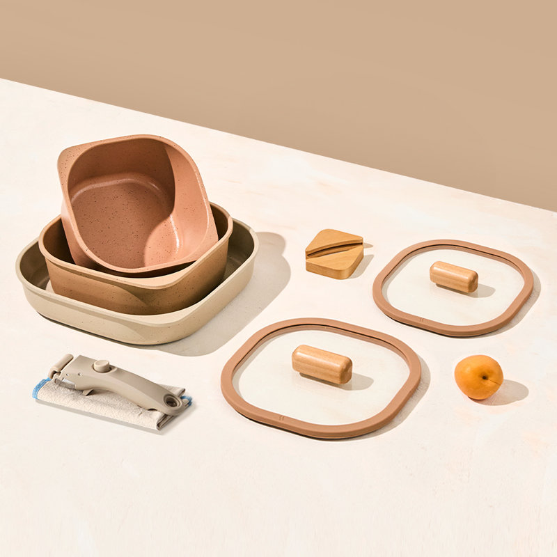 Fika Objet Comfort 7 Pc Set, Brown