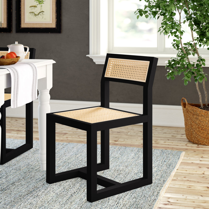 Kerwin 17.1'' H Side Chair, Black/Natural