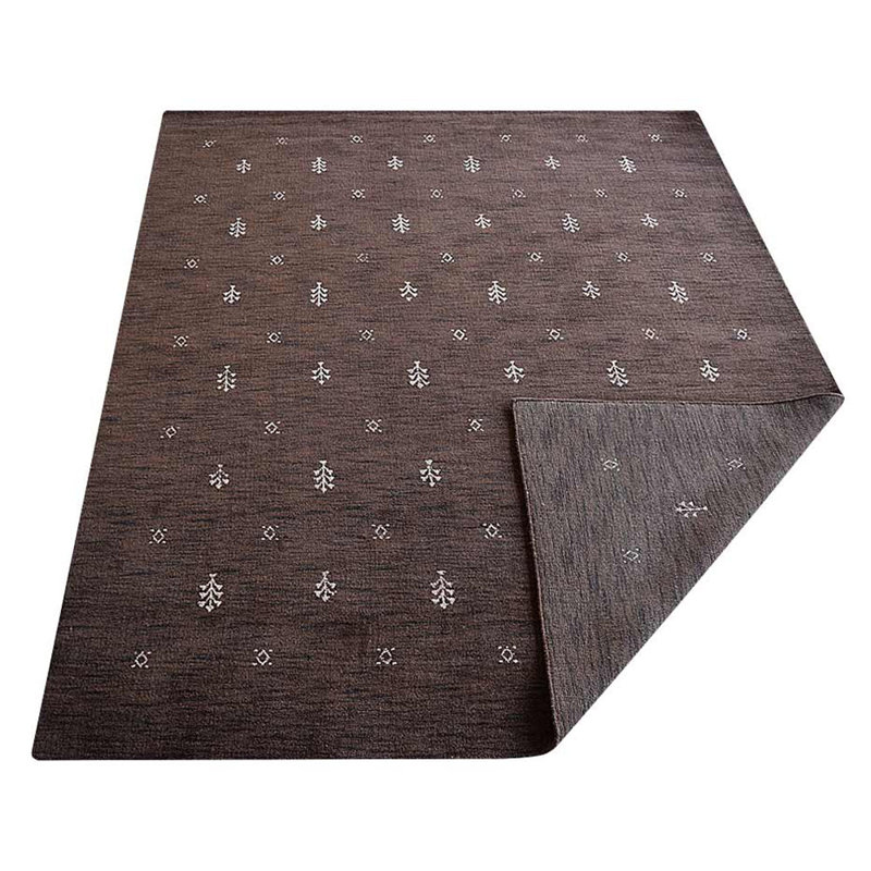 Tapis en laine écologique tissés à la main - Forme rectangulaire, couleur or, design moderne et contemporain, épais et à poils longs, antidérapant, idéal pour le salon et la chambre.