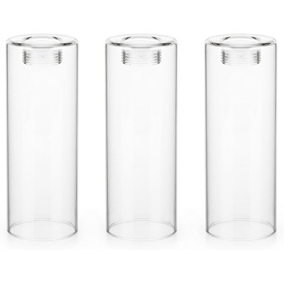 16 cm H Cylinder Glass Lamp Shade in Clear