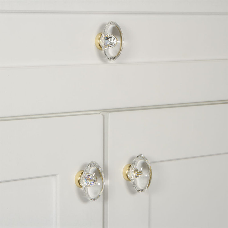 Provence Cabinet Knob, Polished Brass