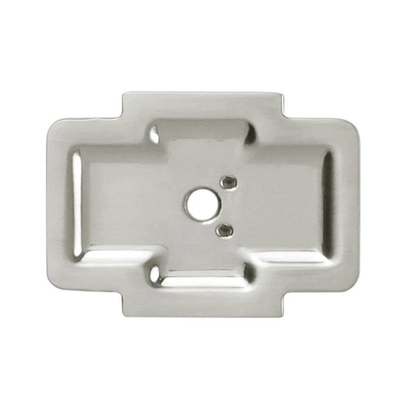 Coventry Knob Backplate, Satin Nickel
