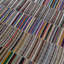 Kilim surdimensionné rétro 12,7 x 19,6 pi Tapis en coton tissé à la main. Tapis turc coloré. Taille réglable