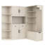 Armoire de vestibule multifonctionnelle gauche / droite, beige antique, idéale pour plusieurs pièces, rangement, 4 crochets, coin arrondi sécuritaire 2 en 1 et arbre, peut être utilisée séparément, facile à assembler,