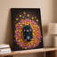 Reproduction d'art sur toile, "Un cochon mignon" se trouve contentement sur son dos-46217107