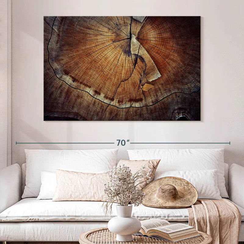 Harnek Tree Ring Texture, 34" H x 51" W