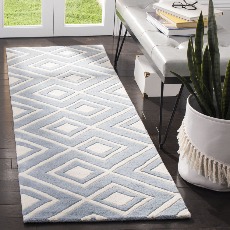 Deedie Hand Tufted Wool Geometric Rug