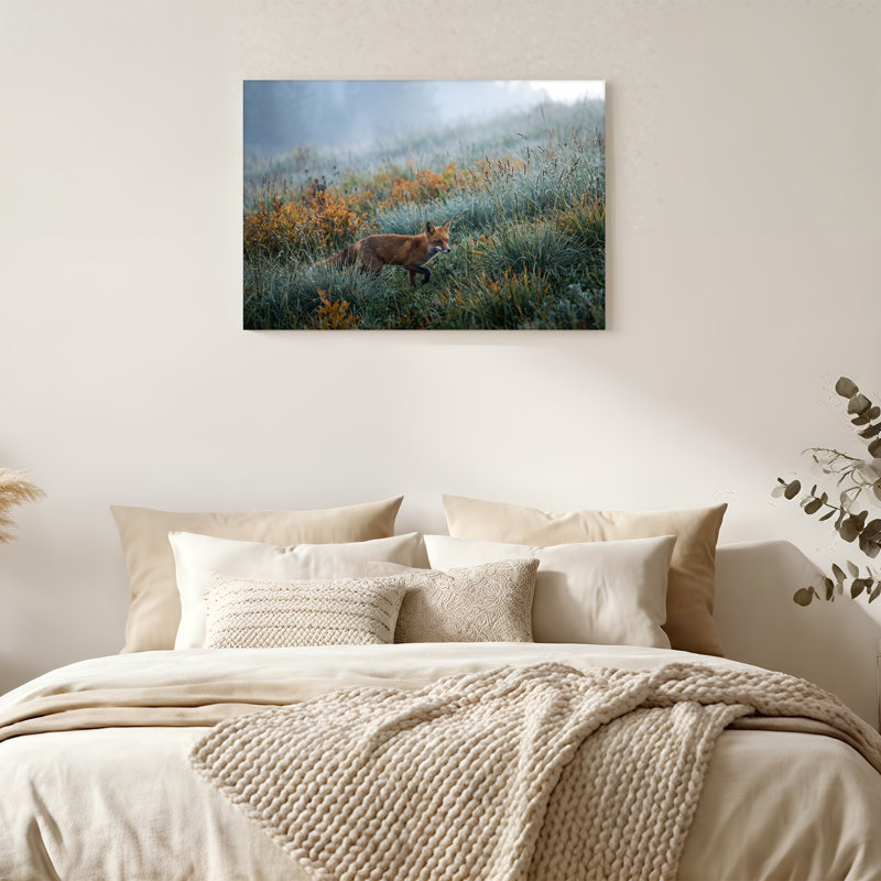 Art mural sur toile, "Renard roux", H 24 po x l 36 po