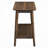 Fexy Sofa Console Table, 48 Inch Top With Lower Shelf, Walnut Brown