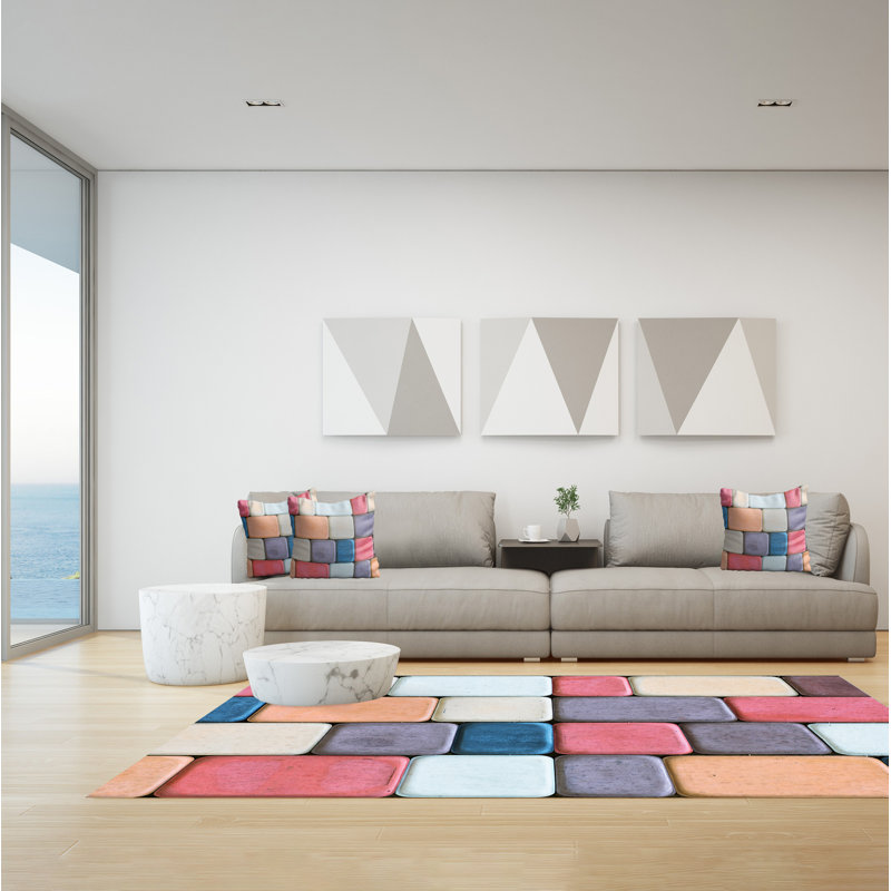 Gagik Geometric Area Rug, Rectangle 140 x 200cm