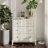 Levera Farmhouse 3-Drawer Dresser, Distressed Chest Nightstand-1002586229