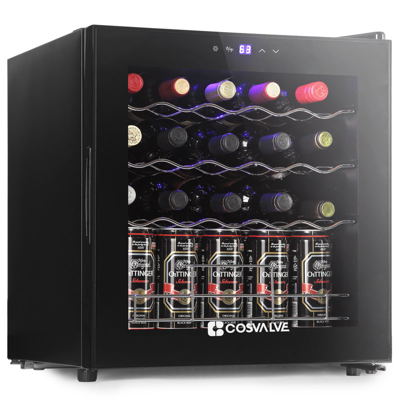 Réfrigérateur à vin et à boissons autoportant pour 19 bouteilles