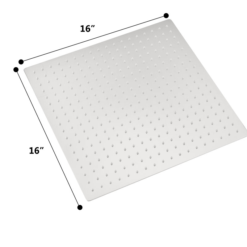 Rain Fixed Shower Head 2.5 GPM GPM