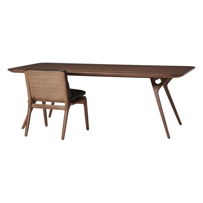 Rén Walnut Wood Dining Table, 28.74" H x 43.31" W x 82.68" L