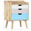 Ouellette 47cm W Solid Wood Bedside Table