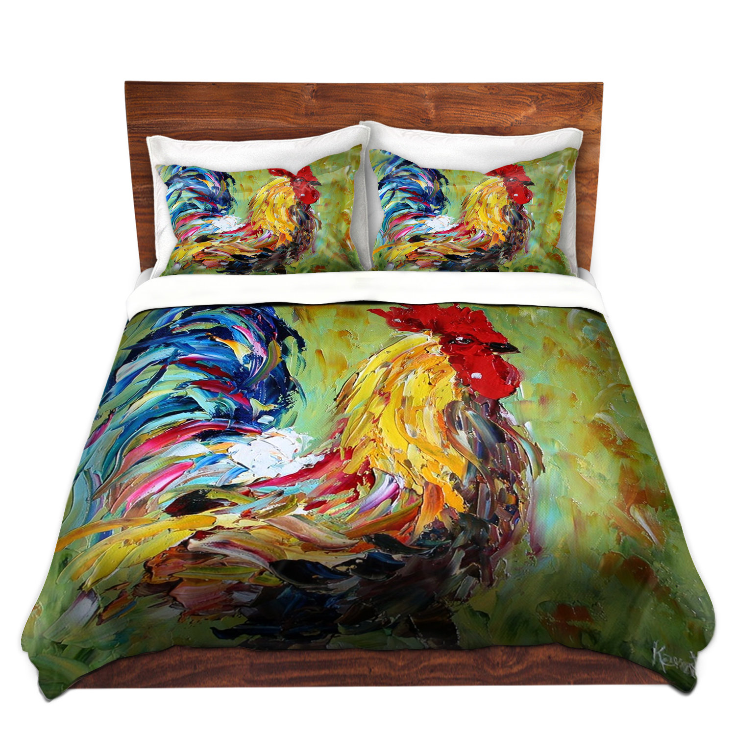 DiaNoche Designs Ensemble de housse de couette coq ii Wayfair Canada - Main Image