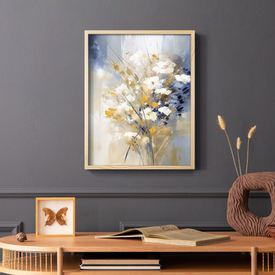 Série FLORAL CCLxxvii - reproduction encadrée de qualité supérieure - prête à être accrochée - aucun clou requis