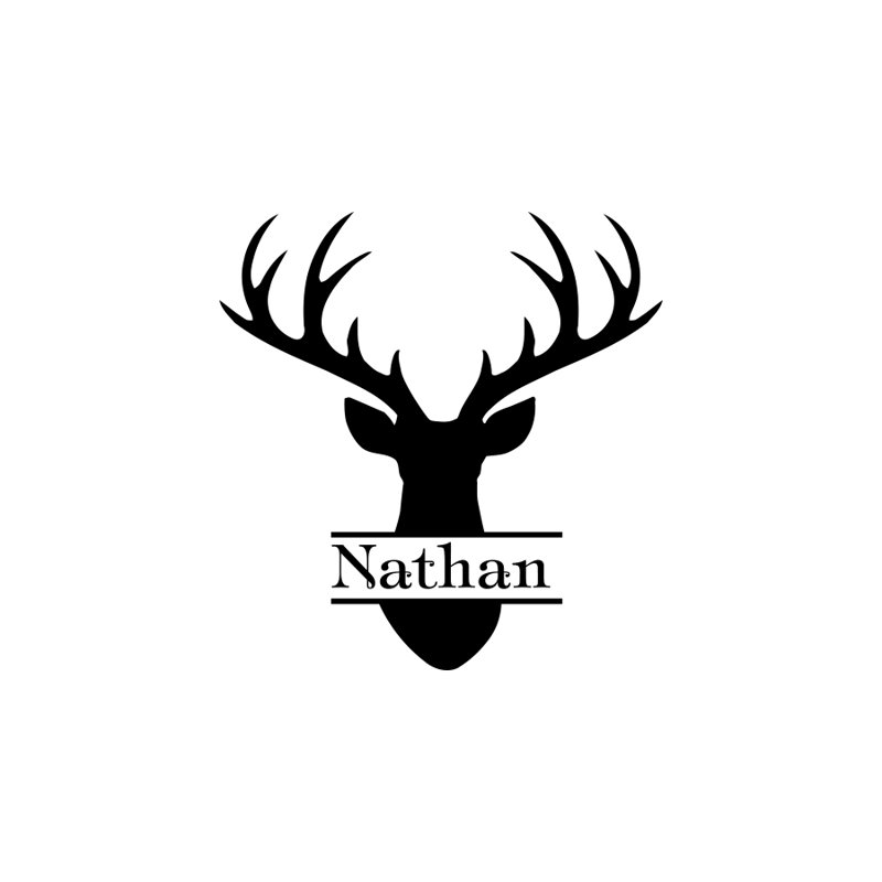 Animals Non-Wall Damaging Wall Decal, Yes, Black